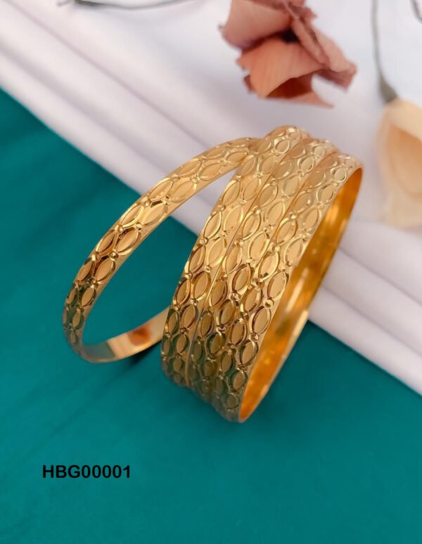 Gold Plated Bangle Set