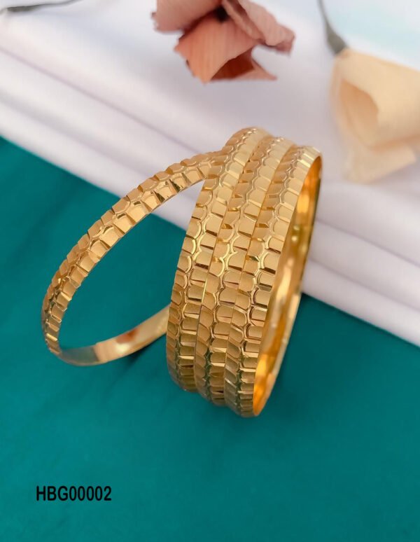 Gold Plated Bangle Set