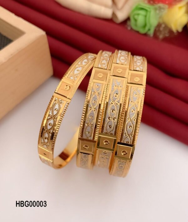 Gold Plated Bangle Set