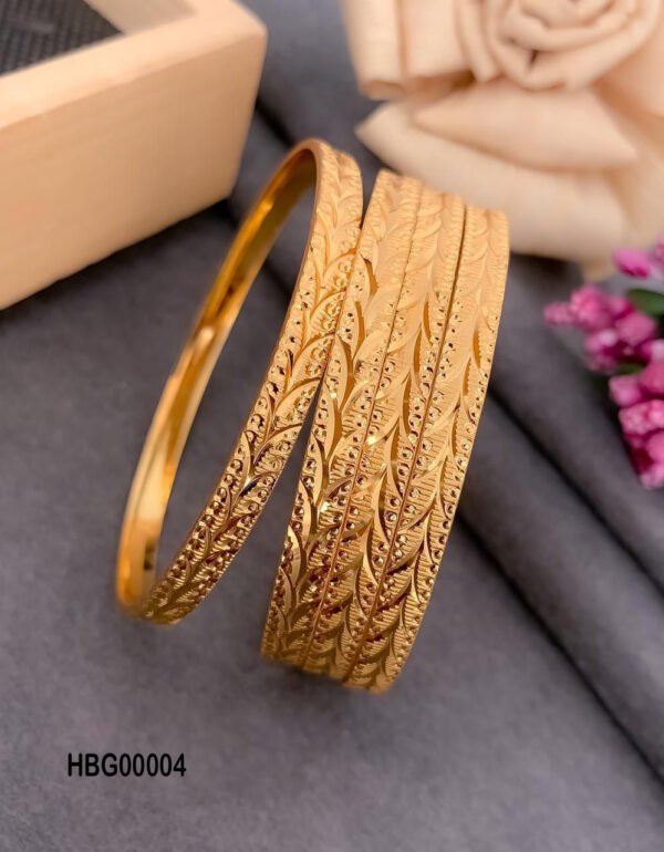 Gold Plated Bangle Set