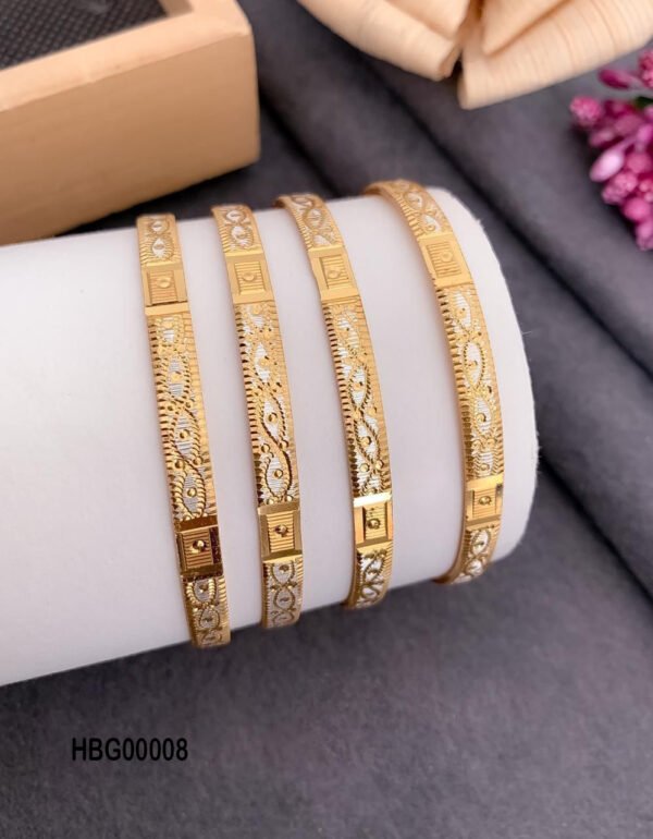 Gold Plated Bangle Set