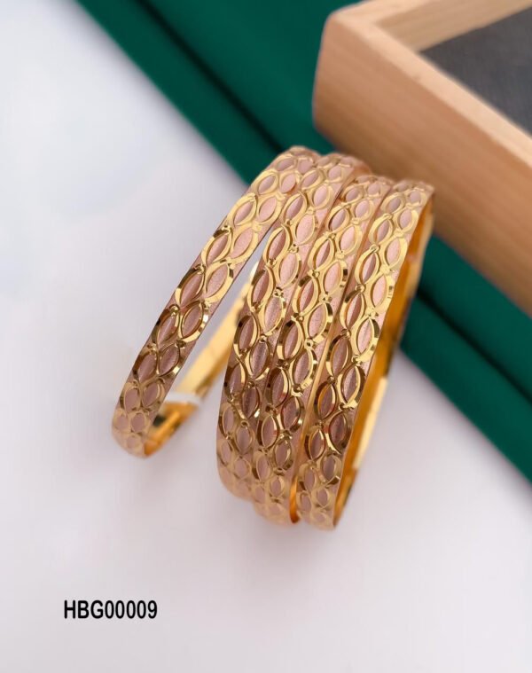 Gold Plated Bangle Set