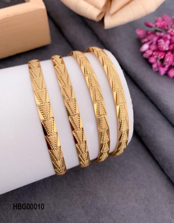 Gold Plated Bangle Set